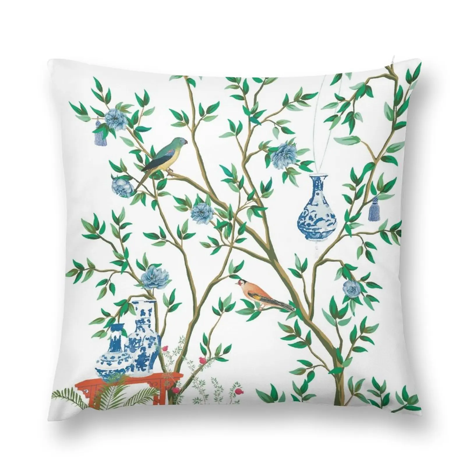 

Chinoiserie Lane Collection Vol 1 Throw Pillow luxury decor Luxury Pillow Case