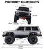 RC Crawler 1/10 6CH 60A ESC 25KG Metal Servos Remote Control Car 2.4G RTR Kids Toys 4x4 Off Road Crawler Rc Cars for Adults Gift 6