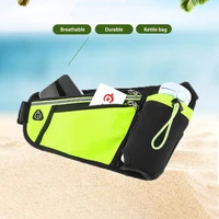 Women Men Marathon Running Waist Bag Hydration Belt Reflective Sport Bag Waterproof Jogging Gym Waist Pack Without Water Bottle 2