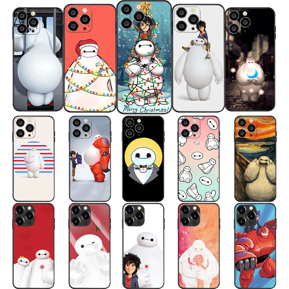 Custodia Morbida Un-8 Baymax Hiro Big Hero 6 Per Iphone 5S Se 6 6 S 7 8 11 X Xs Xr Plus Pro Max