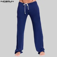 INCERUN 2024 American Style Trousers New Mens Fashionable Striped Design Long Pants Casual Well Fitting Homewear Pantalons S-5XL 2
