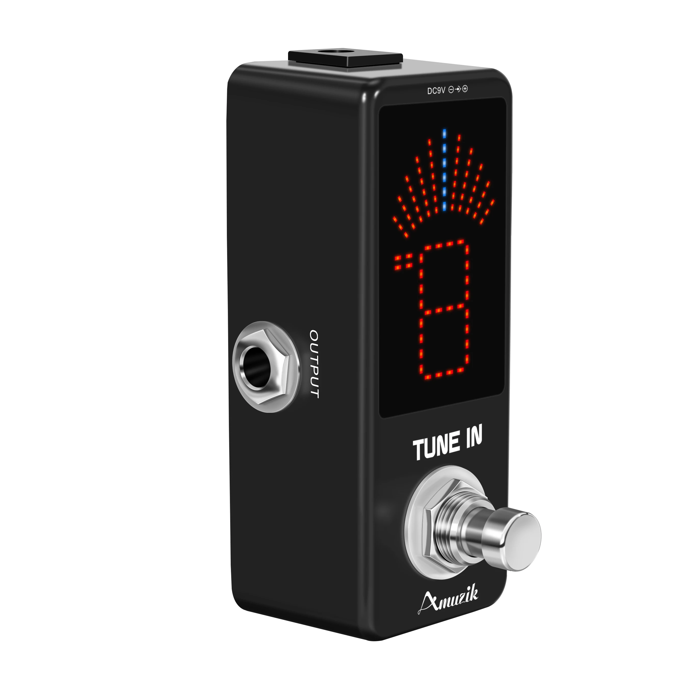 Amuzik LT-910 Guitar Tuner Pedal High Precision Guitar Chromatic Tuner Pedals For Electric Guitars True Bypass Full Metal Case