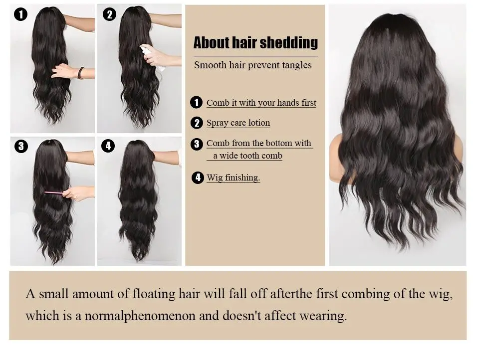 Long Black Straight Wigs for Women Dark Daily Wig Synthetic Wigs with Bangs Heat Resistant Fiber Natural Looking Hair_voghion.com