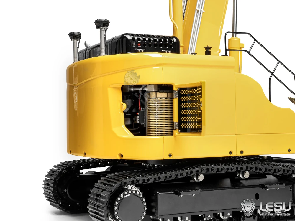 S5066498d9fe6497fa8f1addeb0b5e35dk Model ciężkiej maszyny LESU1/14 Aoue-ET26L trójramienny mały krótki pas ogonowy łopata przednia koparka gąsienicowa RC