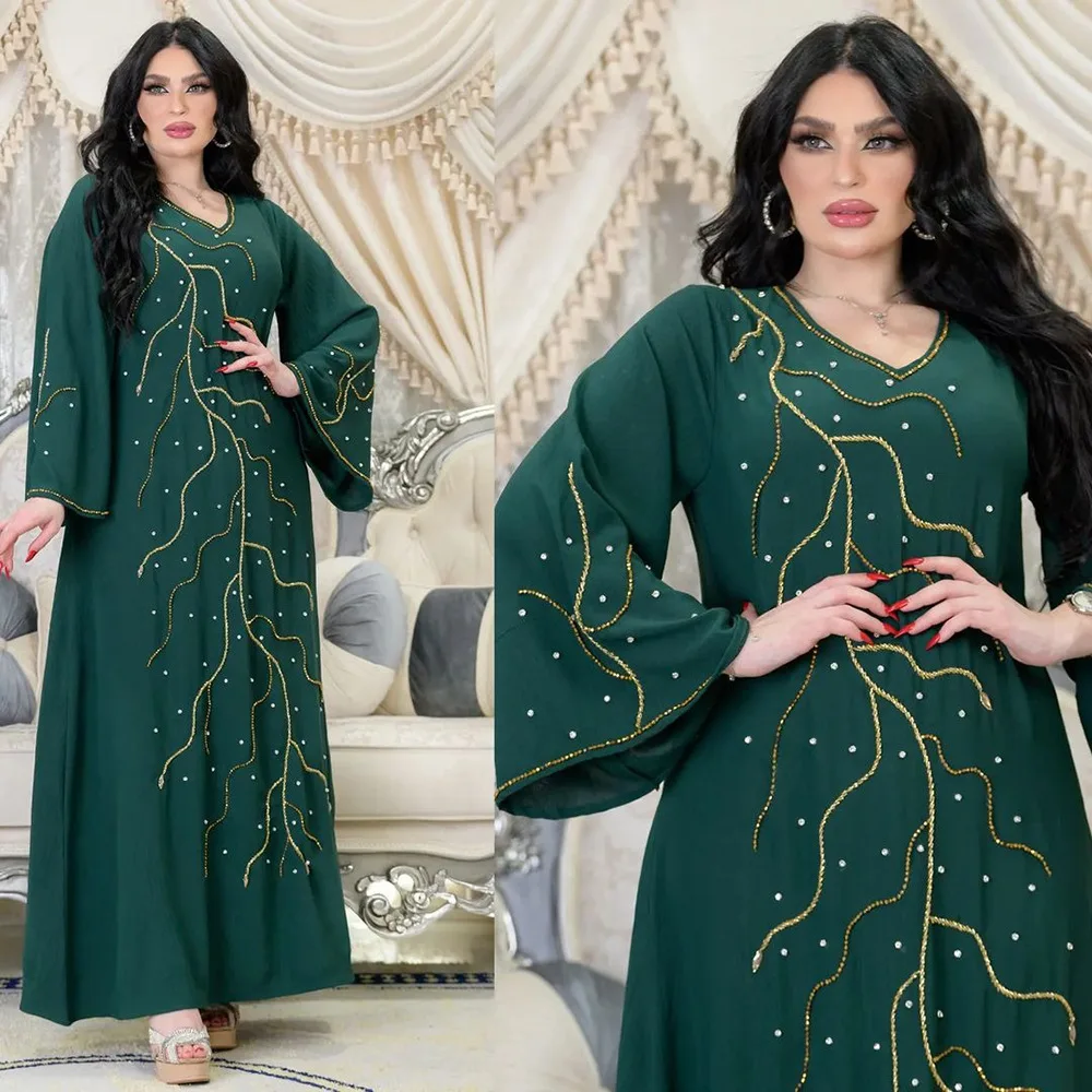 Black Jellaba Abaya for Women Hooded Gurban Eid Muslin Dubai Turkey Morocco Robe Kaftan Caftan Long Sleeves Women Clothing
