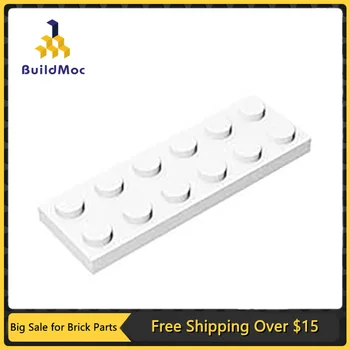 MOC 부품 3795 플레이트, DIY 조립 빌딩 블록 입자, 어린이 퍼즐 두뇌 장난감, 생일 선물, 2x6 호환 벽돌, 10 개