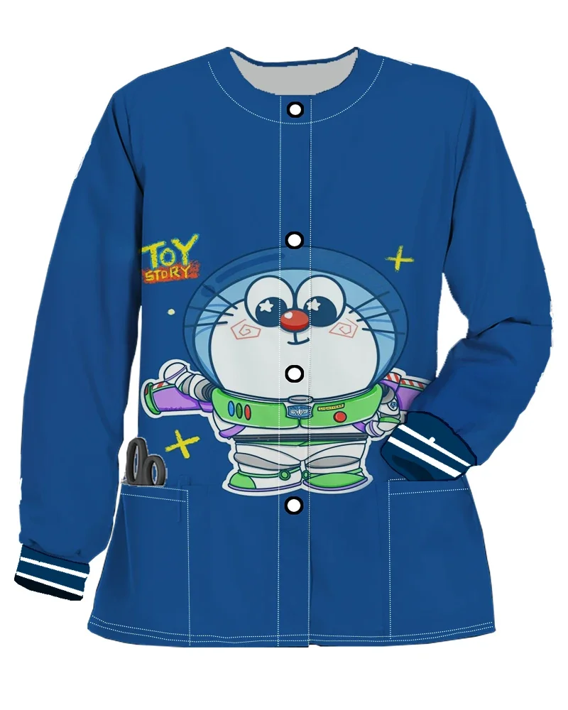 

Pocket Button Cardigan Female Clothing Women Trends 2023 Nurse New in External Clothes for Women on Promotion Long Sleeved Tops