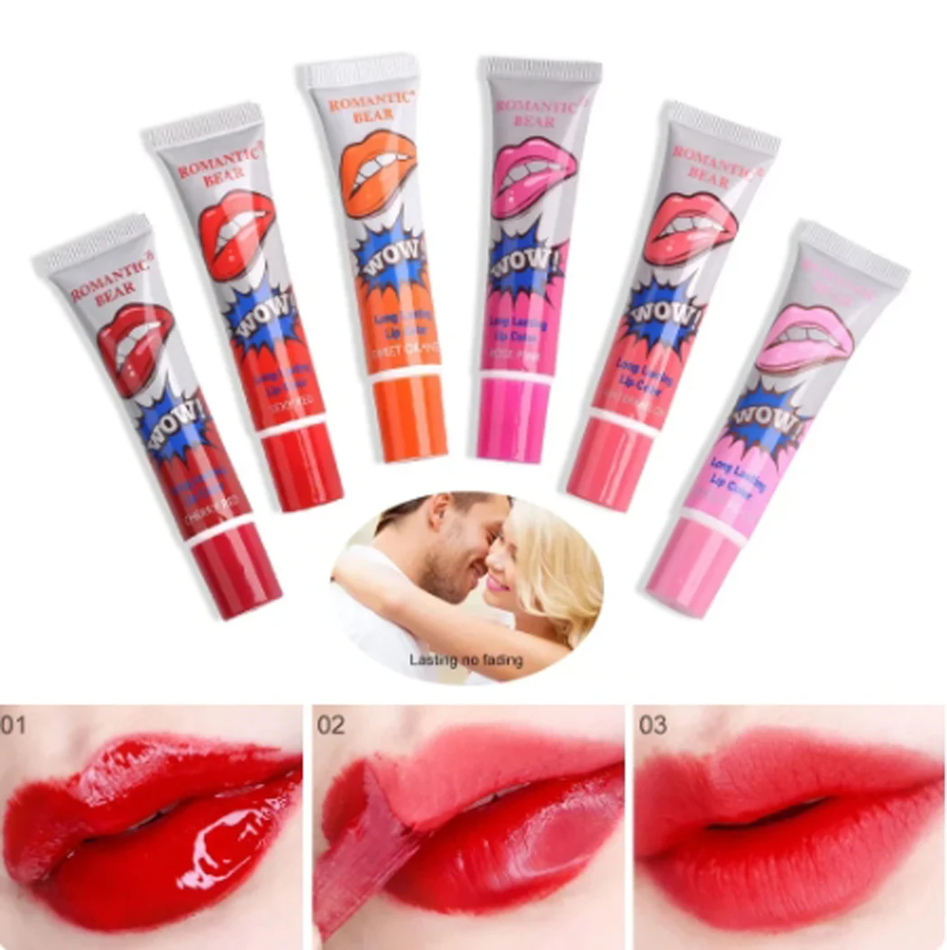 Makeup Liquid Lipstick Lip Gloss Waterproof Long Lasting Tear Lip Tint Lip Stain Lip Lacquer Lip Glaze for Women