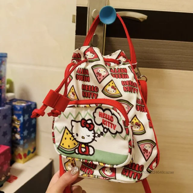Sanrio Hello Kitty Summer Watermelon Pattern Storage Bag Japanese