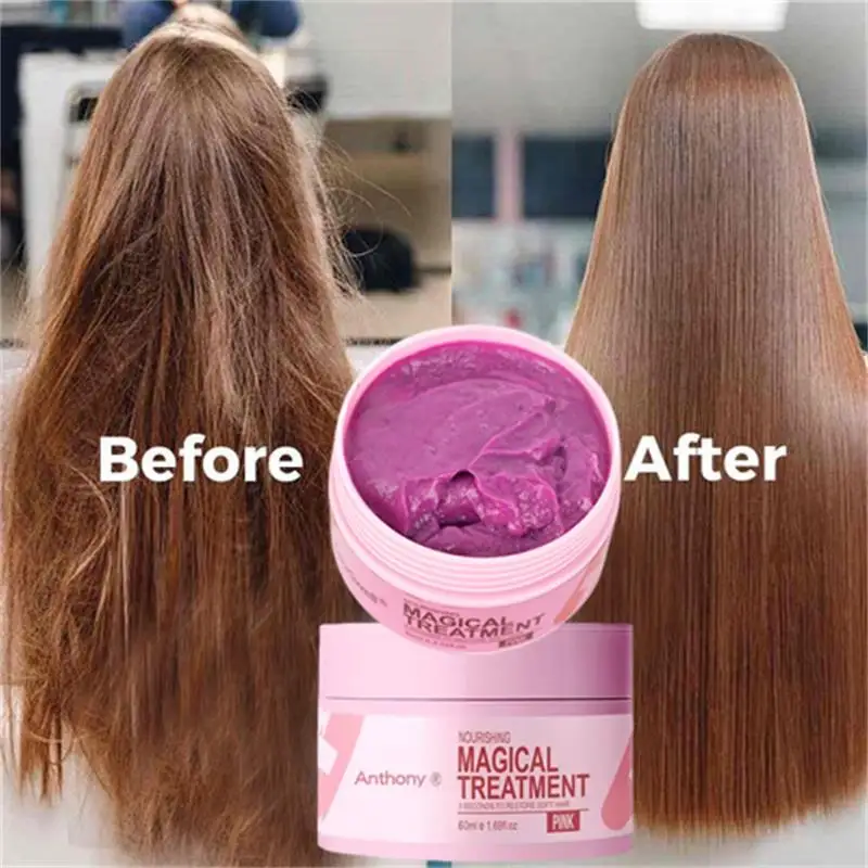 Magical Hair Mask 5 Seconds Repair Damaged Carry Hair Frizzy Soft Smooth Shiny Deep Moisturize Treat Care Essential Oil 50ml