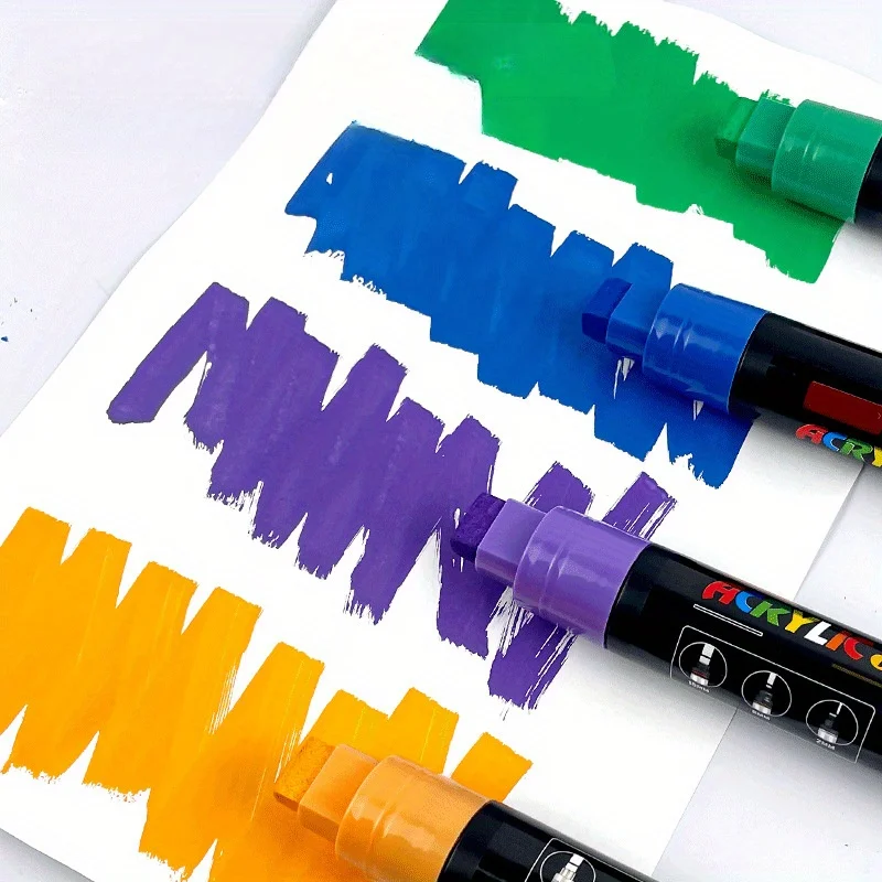 Uni Poscas Plumones Colores Acrylic Marker Pen PC-15MM 8mm 2mm POP Poster Advertising Mark Graffiti Pen Paint Art Supplies 1 PCS