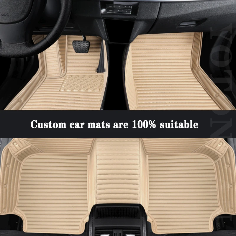 

YOTONWAN Luxury 7D Custom Leather Car Floor Mat For BMW All Medels X3 X1 X4 X5 X6 Z4 525 520 F30 F10 E46 E90 Auto Accessories