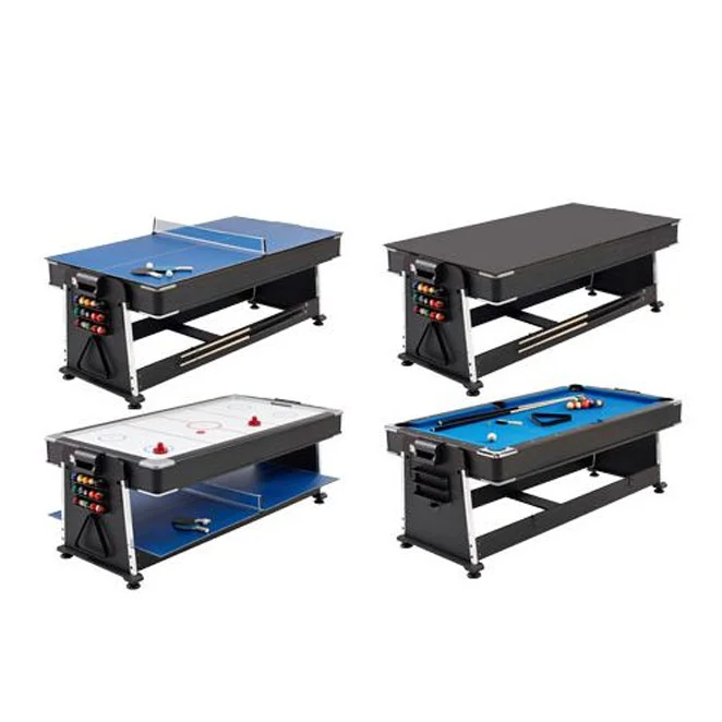 

Hot selling indoor 4-in-1 multifunctional gaming table, snooker billiards table, billiards table, sports and entertainment