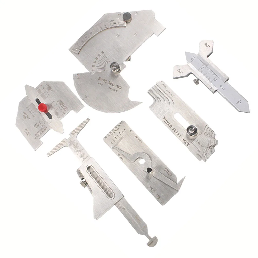 

Welding Inspection Gauge Combo Set Measure Bevel Angles Heights Widths Gaps Essential Tools for Professional Welders