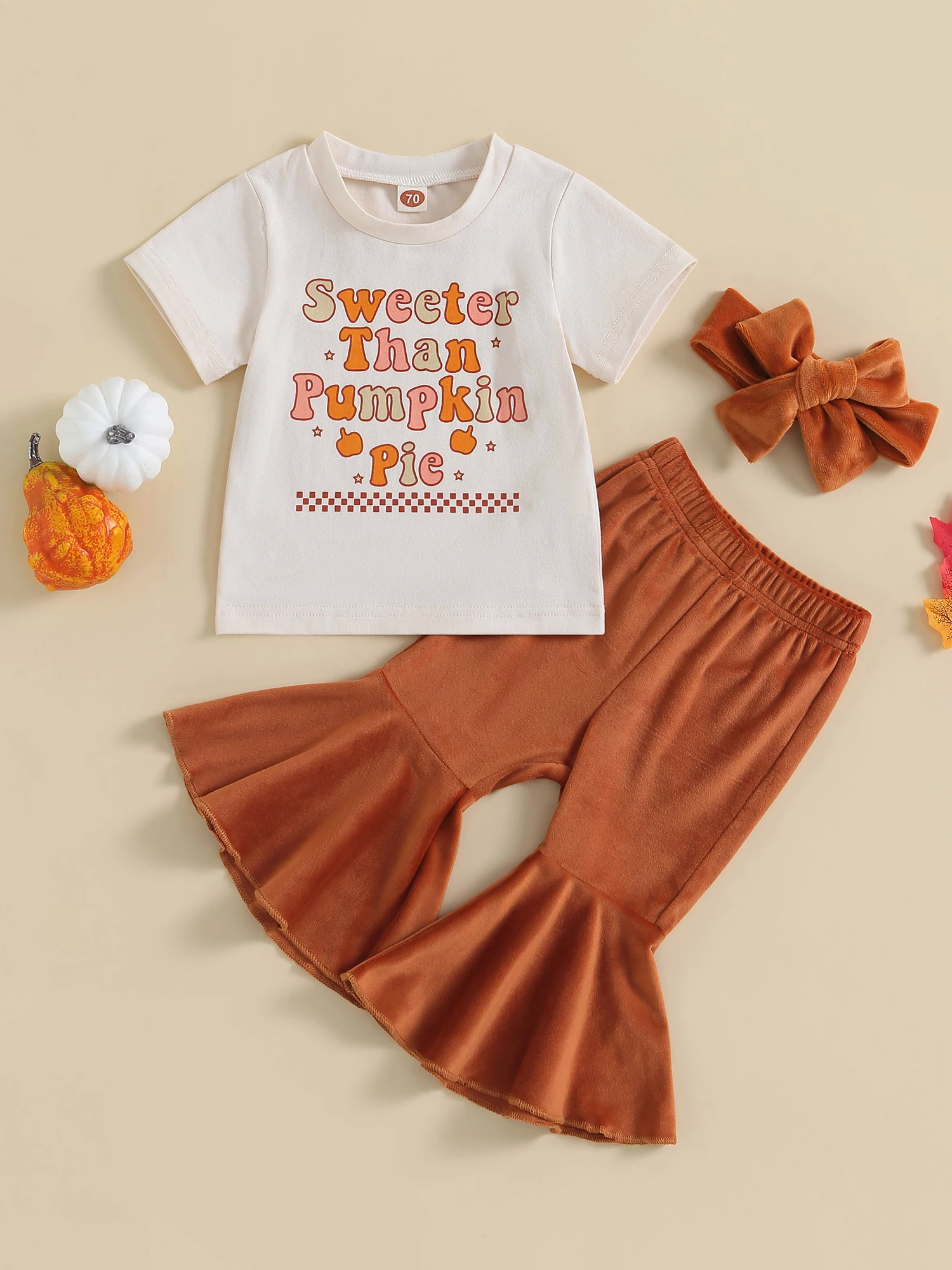 

Baby Boy Halloween Costume Ghost Printed Short Sleeve Bodysuit and Pants Set Adorable Infant Outfit