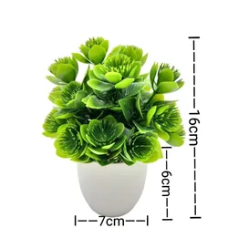 Artificial Potted Plant for Home and Office Decor (1pc Plush flower)