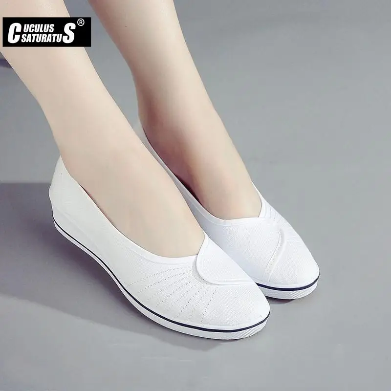 Women Loafers Slip On Canvas Flats Shoes For Mother for women shoes,casual shoes,women flats