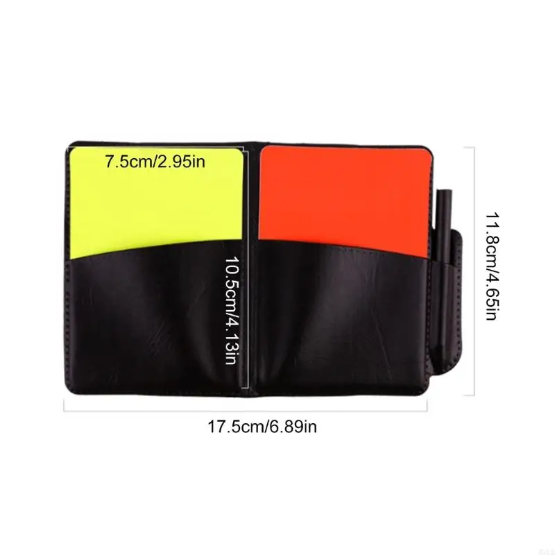 MXLD Redness and Yellow Card for Volleyball Soccer Referee Equipment Referee Card Set