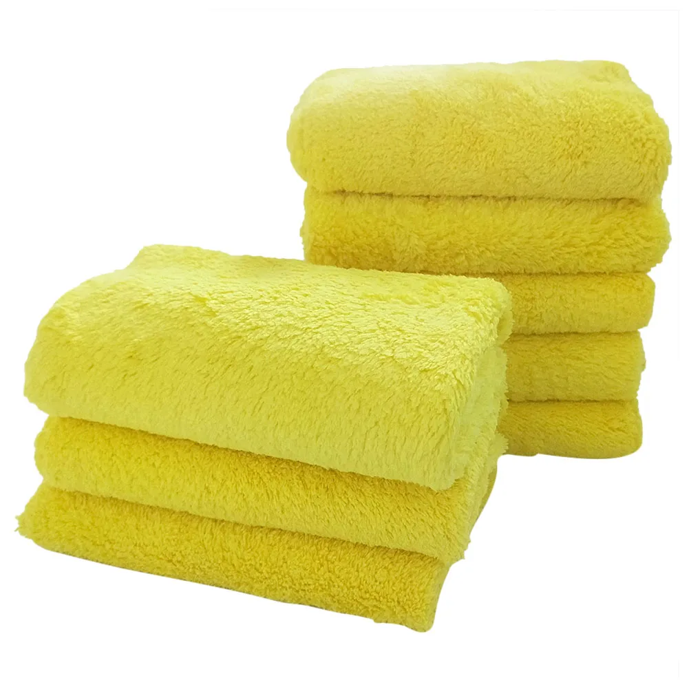 Super Absorbent Car Wash Towel Coral Velvet Soft Cleaning Drying Cloth 40x40cm 