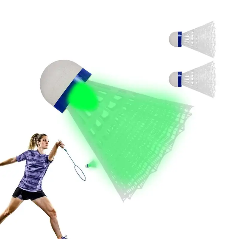 3/4pcs Lighting Badminton Dark Night Colorful LED Lighting Sport Badminton Light Spot Shuttle cock Accessories shuttlecock