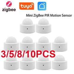 Tuya ZigBee Smart PIR Motion Sensor Smart Home Human Body Infrared Detector Security Smart Life Work With Zigbee Gateway Hub
