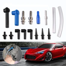 

16Pcs Brake Oil Exchange Tool Replacement Machine Parts Adapters Brake Fluid Joint Rubber Head Extraction Tool Oil Pumping Pipe
