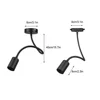 E27 Track Spotlight Modern and Simple Personality Restaurant Clothing Shop Ceiling Light Second Line Slide Light 360 ° 3