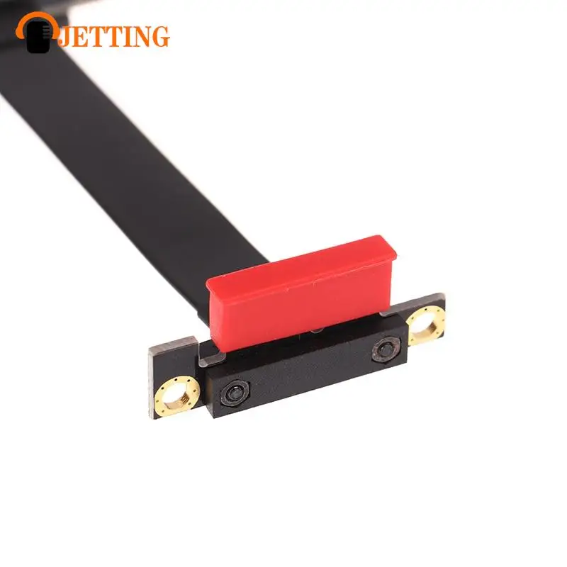 Dupla Pcie x1 Riser Cabo Cabo de Extensão Ângulo Direito Pci Express 1x Riser Card Extensor de Fita 90 Graus - Imagem 3