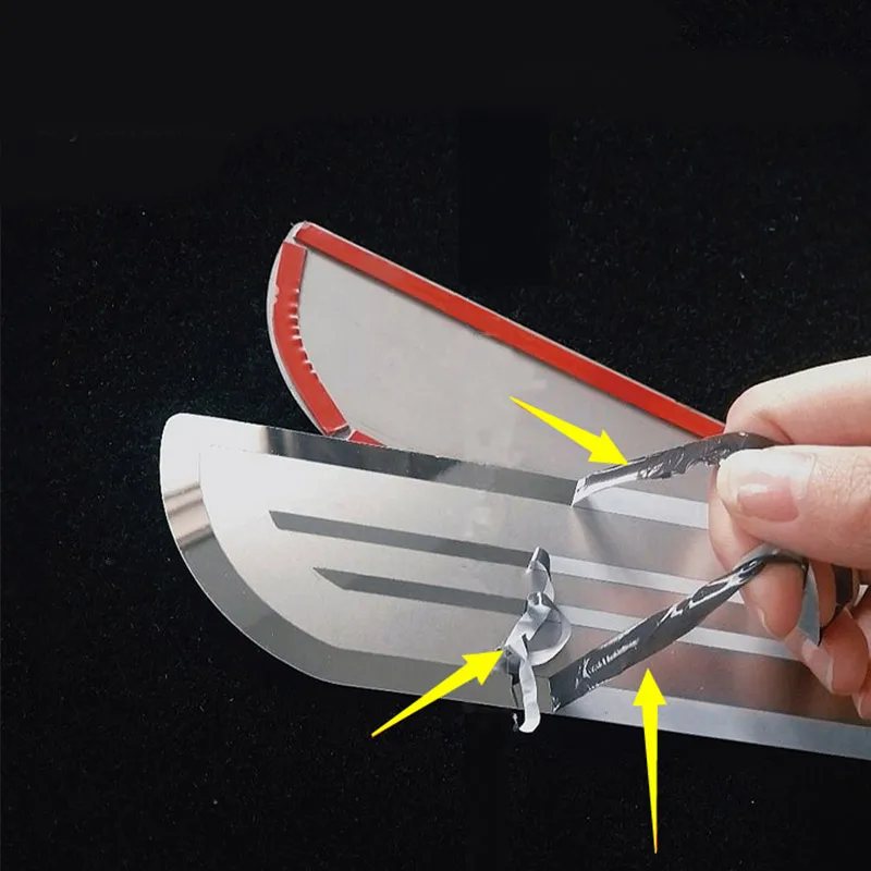 Vtear Car Door Sill Cover Exterior Frame Decoration Anti Kick Sticker Trim Accessories Anti Dirty Parts For Chery Omoda C5 door sill sticker
