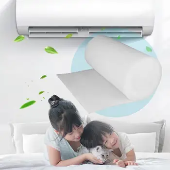 1pz Filtro per Condizionatore d'Aria, Purificatore a Carbone Attivo, Rotolo di Tessuto Pre-Filtro per Adsorbimento, Tagliabile su Misura