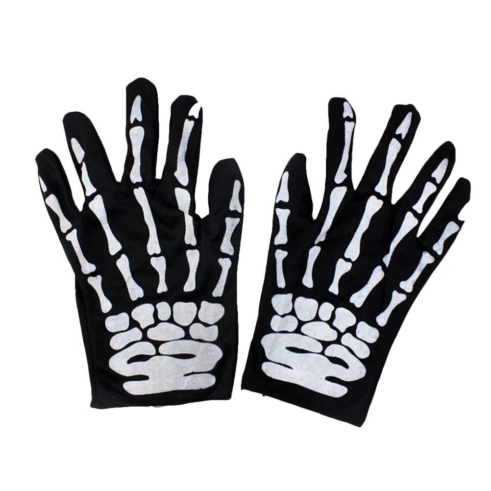 

Skull Gloves Unisex Winter Bone Claw Ghost Full Finger Gloves Warm Cycling Glove for Hallowen Christmas Outdoor