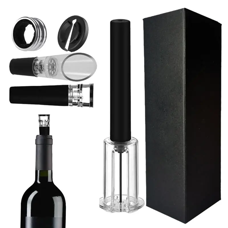 

Wine Opener Set Wine Gadgets for Wine Lovers Wine Accessories with Vacuum Stoppers Wine Pourer Cork Screw Wine Bottle Opener