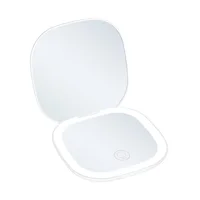 Mini Compact Foldable Pocket Hand Led Makeup Mirror With Led Light 5x/10x Magnification Rechargeable And Small - Image 6