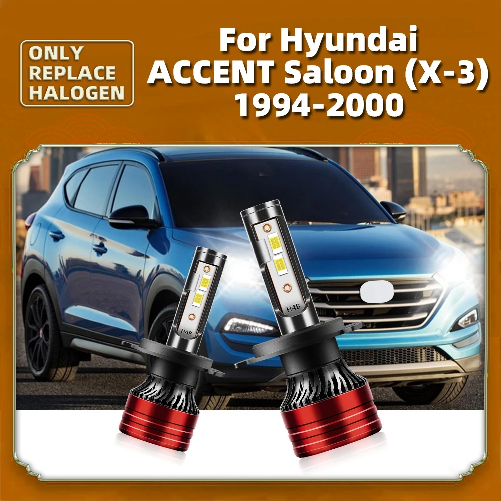 

CSP Luces H4 Auto Headlamp Led Bulb 16000LM Bright Hi Lo Beam For Hyundai Accent Saloon (X-3) 1994 1995 1996 1997 1998 1999 2000