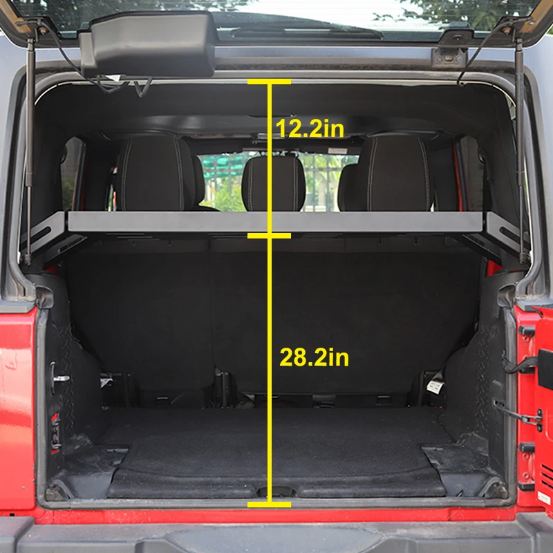 Organizer Metallo Per Jeep Wrangler JL JLU 4xe Portaoggetti Per