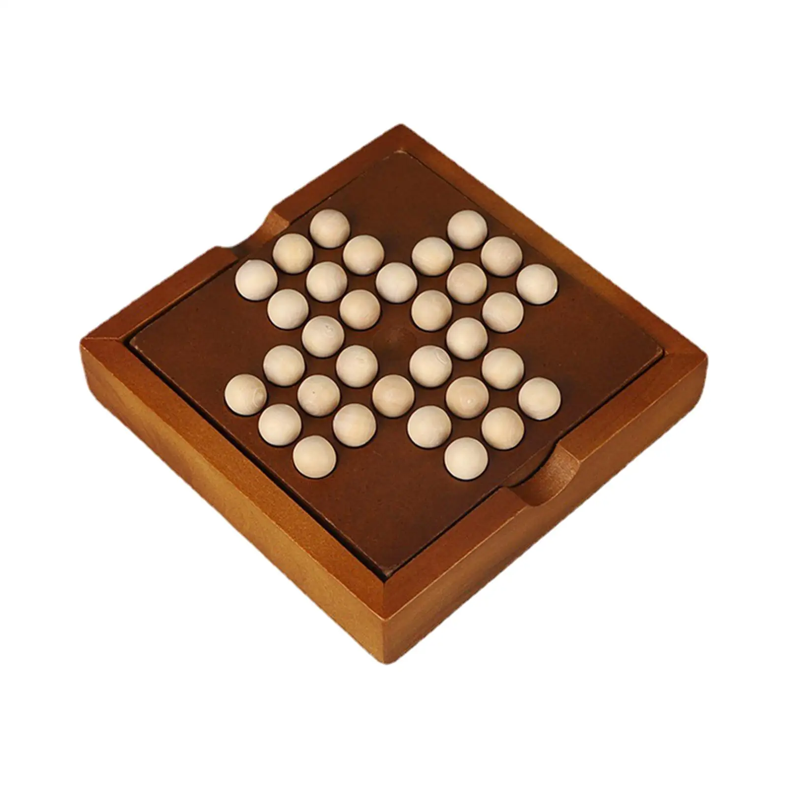 Solitaire Board Game, Tabletop Game, Single Chess Puzzle for Kids Teens Adults
