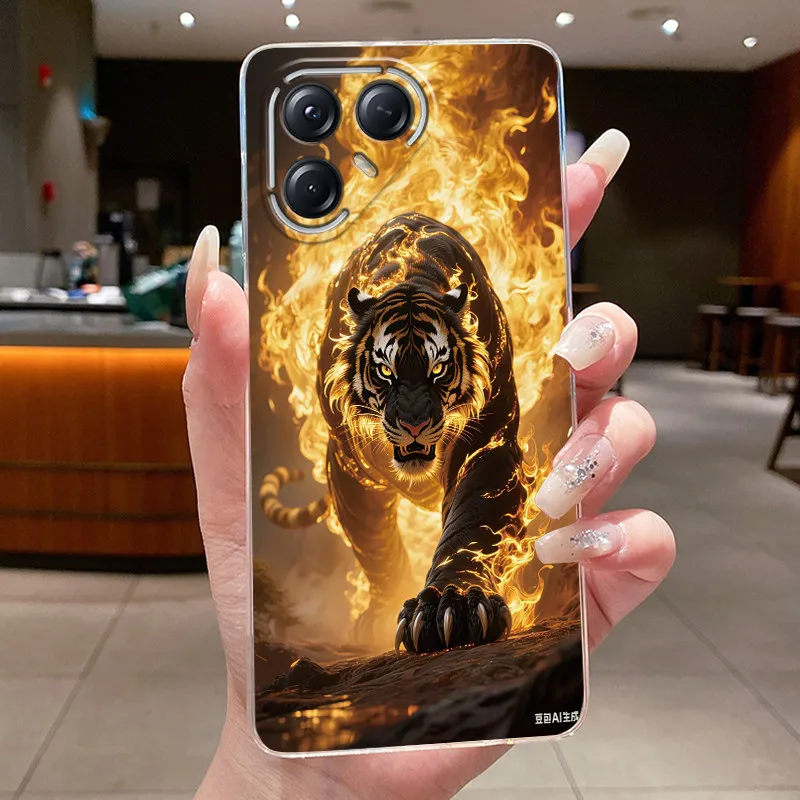Aesthetic Luxury Soft Silicone Transparent TPU Phone Case Back Cover