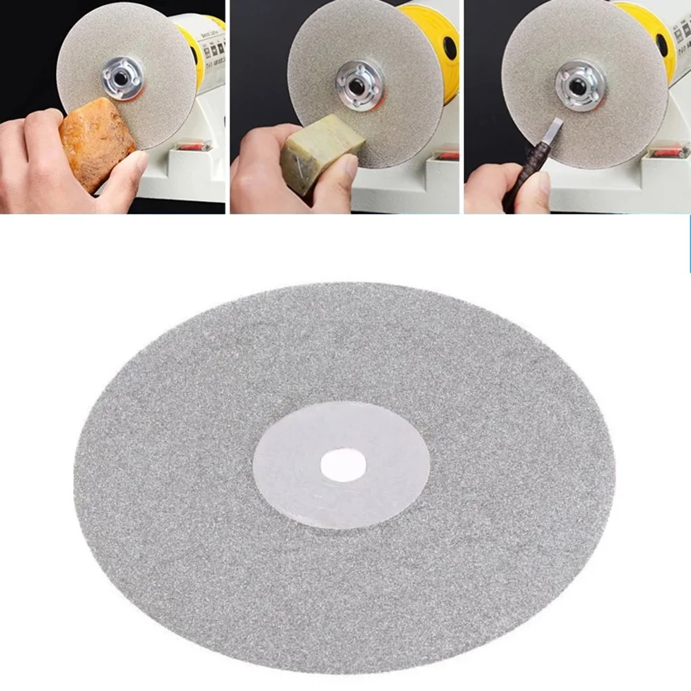 Grinding Wheel Disc 4" 100mm Diamond Coated 80-2000# Flat Lap Wheel Lapidary Grinding Polishing Disc Power Tool Sanding Disc