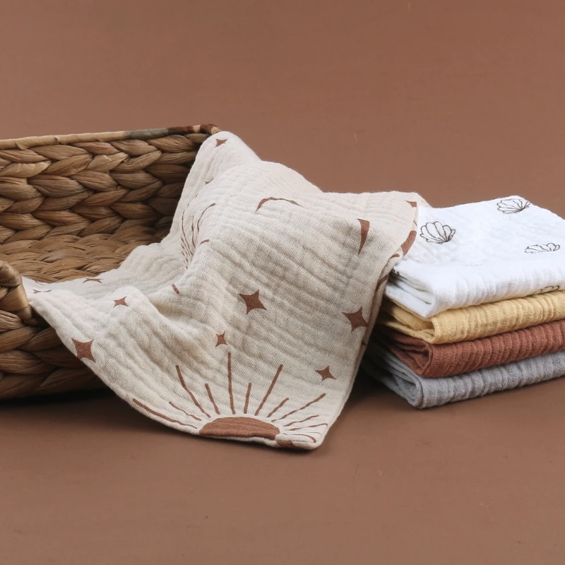 

10 шт. детская салфетка для лица квадратная мочалка для младенцев хлопок слюни нагрудник детский сад впитывающая пот ткань