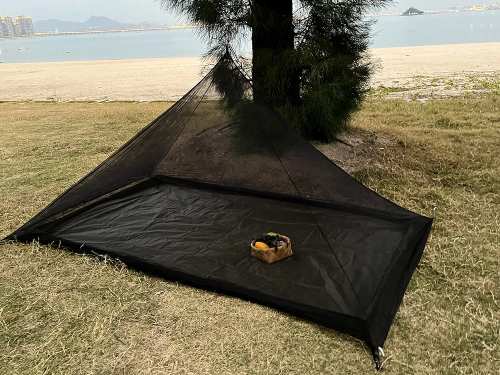 Camping Moskitonetz Zelt Pyramide Mesh Zelt Ultraleicht Bug Shelter Outdoor Insekten Schutz Tragbare Atmungsaktive Einzigen Schicht – Detail 8
