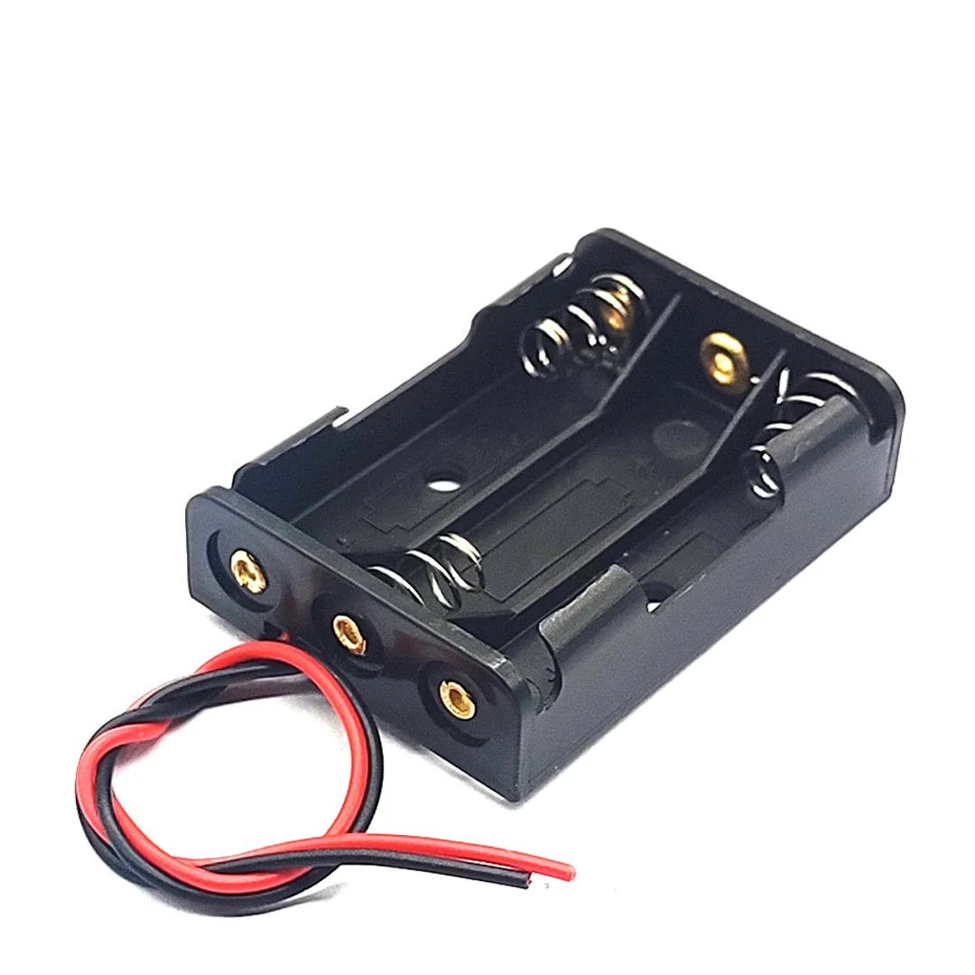 AAA Battery Case 1/2/3/4 Slot Battery Box Holder Leads 1 2 3 4 Slots AAA Storage Box battery storage box battery case battery holder battery box