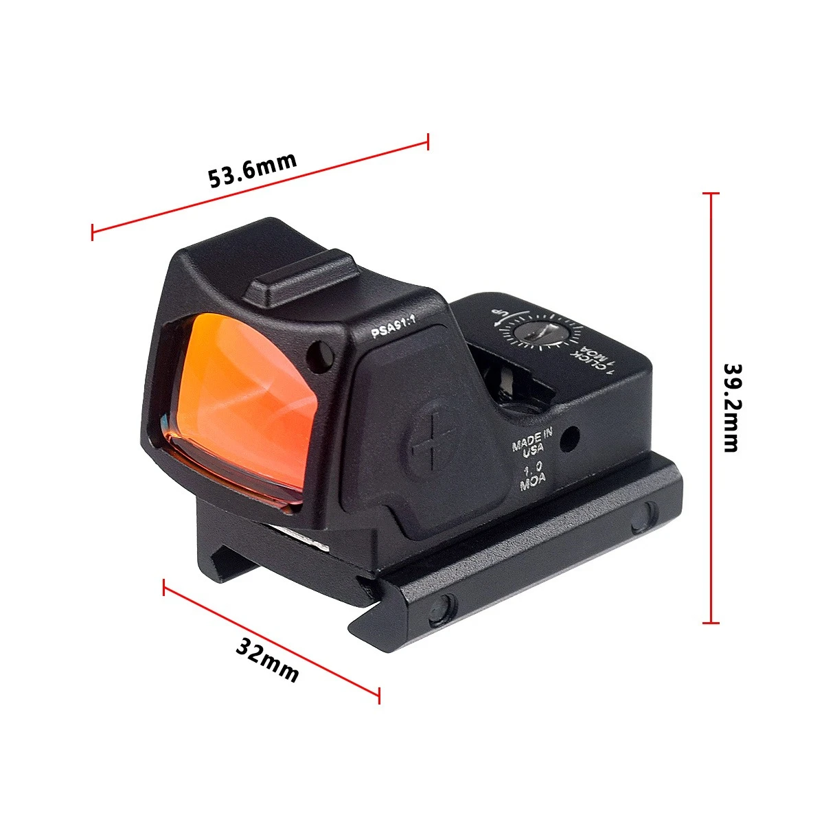 Metal Red Dot Sight Reflex Optic Scope For Airsoft