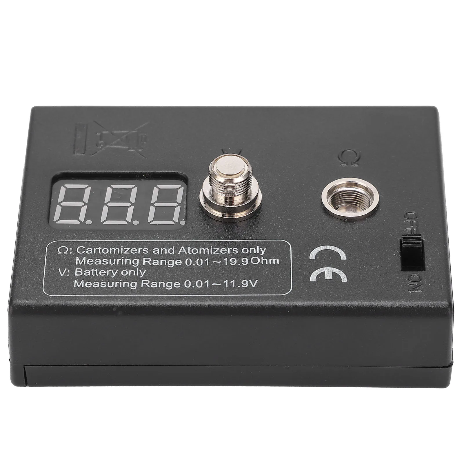 Resistance OHM Meter Measuring Reader Coil Tester Wire DIY Tool for Atomizer 3V 0.01-20&Omega; Resistance Tester