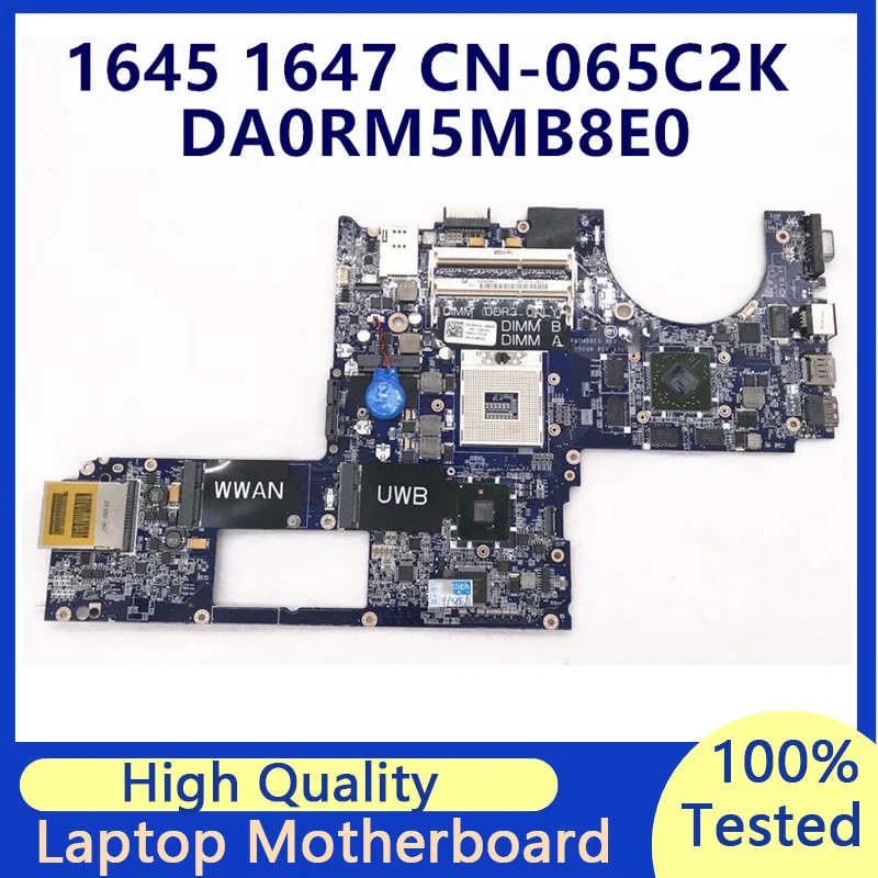

CN-065C2K 065C2K 65C2K Laptop Motherboard For Dell XPS 1645 1647 DA0RM5MB8E0 With 216-0729051 PM55 Support I3 I5 CPU 100% Tested