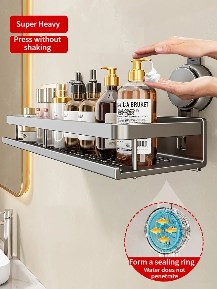No-Drill Bathroom Suction Shelf 3
