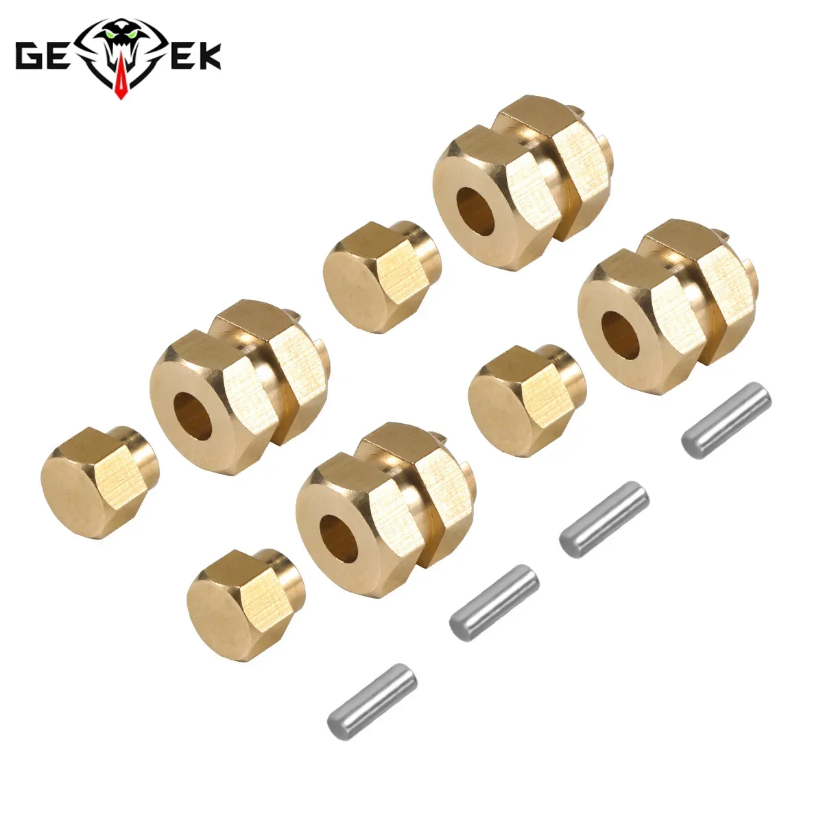 thumbnail image 2 of 4PCS/Set Brass Extended Wheel Hex Adapters 8mm For Redcat Ascent 1 10th Rc Crawler Car Upgrades Parts 2 of 11