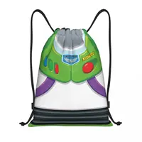 Custom Toy Story Buzz Lightyear Ranger Suit Drawstring Bags for Training Yoga Backpacks Men Women Sports Gym Sackpack 1