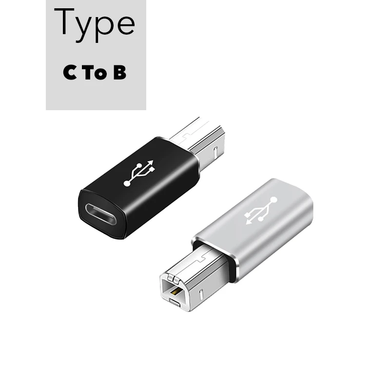 USB C to USB B 2.0 for MIDI Controller Data Transfer Male to Female