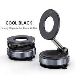 Enhanced Magnetic Phone Holder with 360° Adjustable Foldable Design (Black)