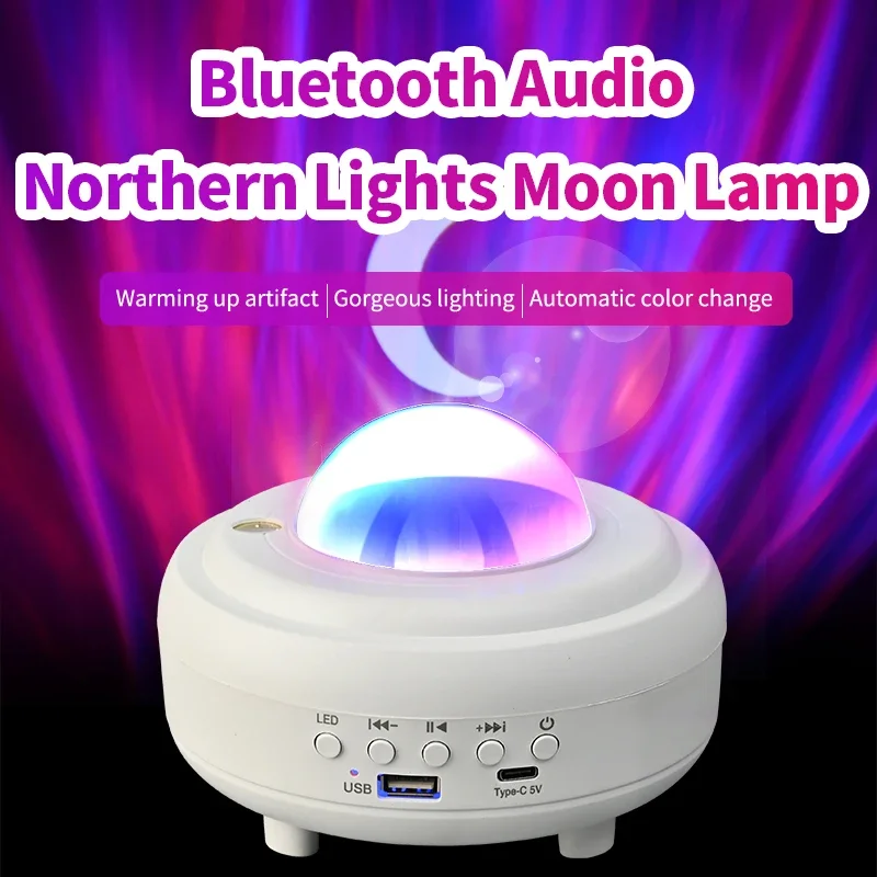 

Многофункциональный Bluetooth-динамик с зарядкой, звездное небо, луна, проекция USB, атмосферное искусство, красочная ночь